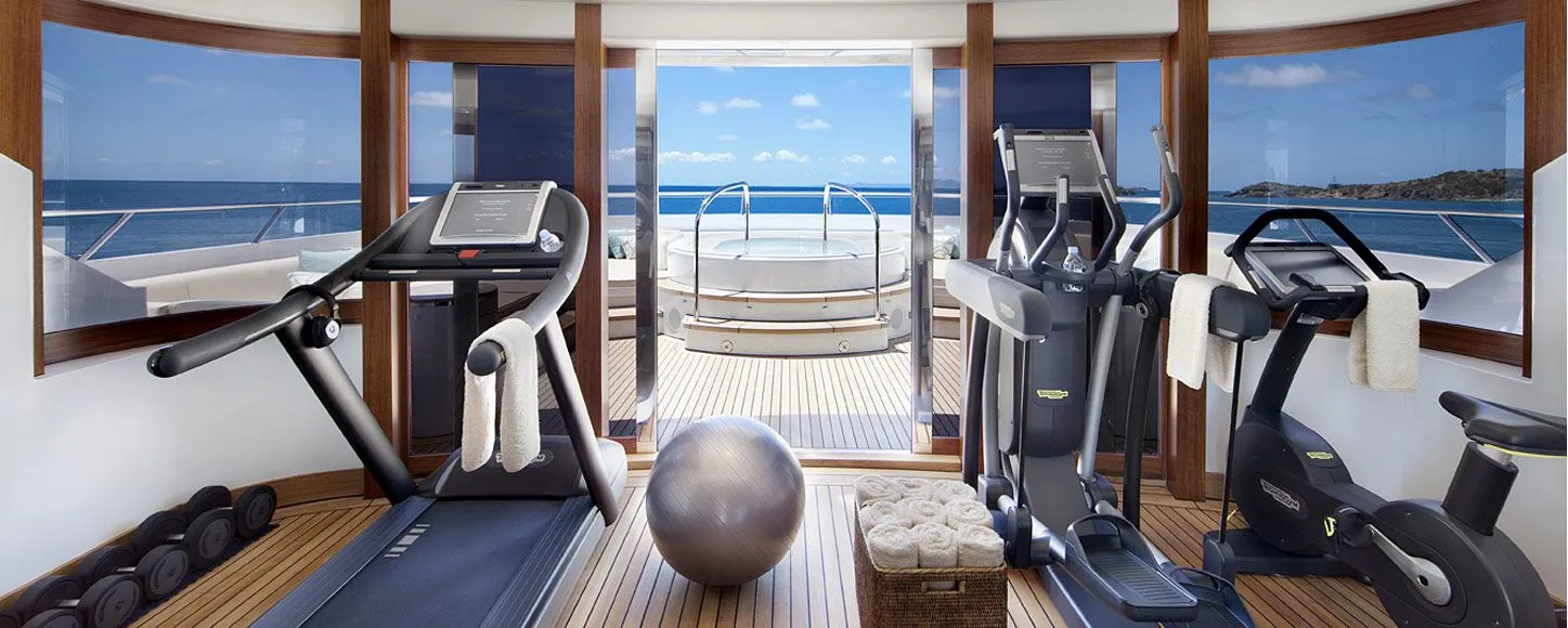 Charter yacht Lady Britt's gym