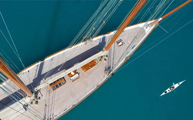 Sailing Yacht Elana view form above